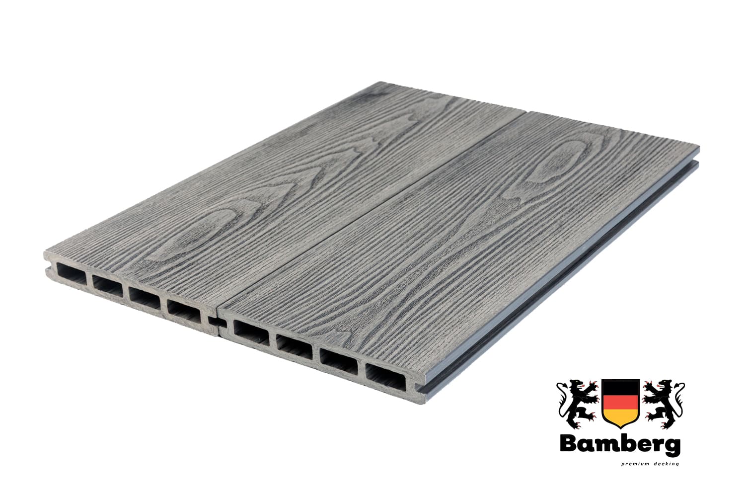 Террасная доска Bamberg Square 3D Natural, English Barnwood — Black Deck